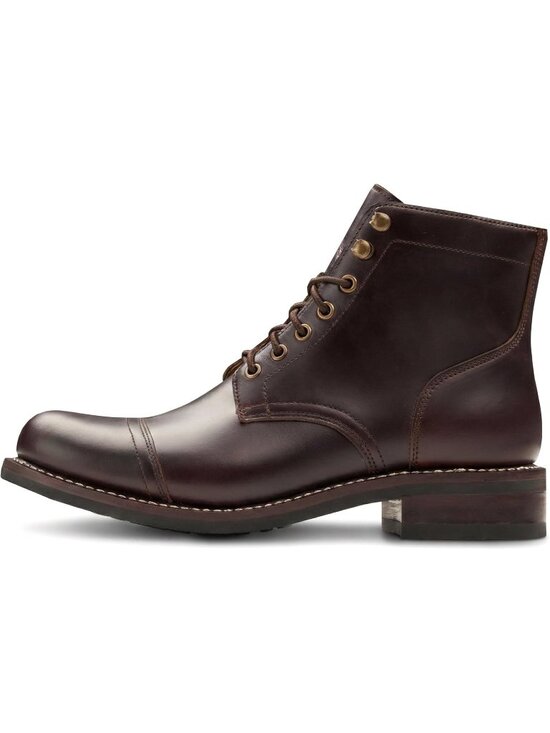 Men\'s Brown Casual Leather Dress Lace Up Ankle Boots Slip on Chukka Boots main image 4